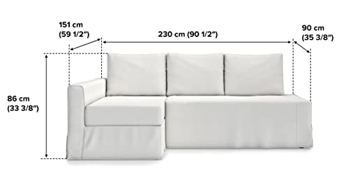 TLYESD Friheten Cover Replacement for IKEA Friheten Couch Cover, Friheten Sleeper Sofa Cover, Friheten Sofa Cover Only(Left Chaise, Orange) - Image 5