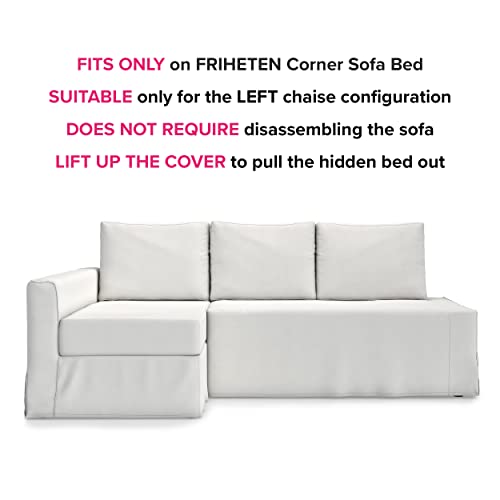 TLYESD Friheten Cover Replacement for IKEA Friheten Couch Cover, Friheten Sleeper Sofa Cover, Friheten Sofa Cover Only(Left Chaise, Orange) - Image 2