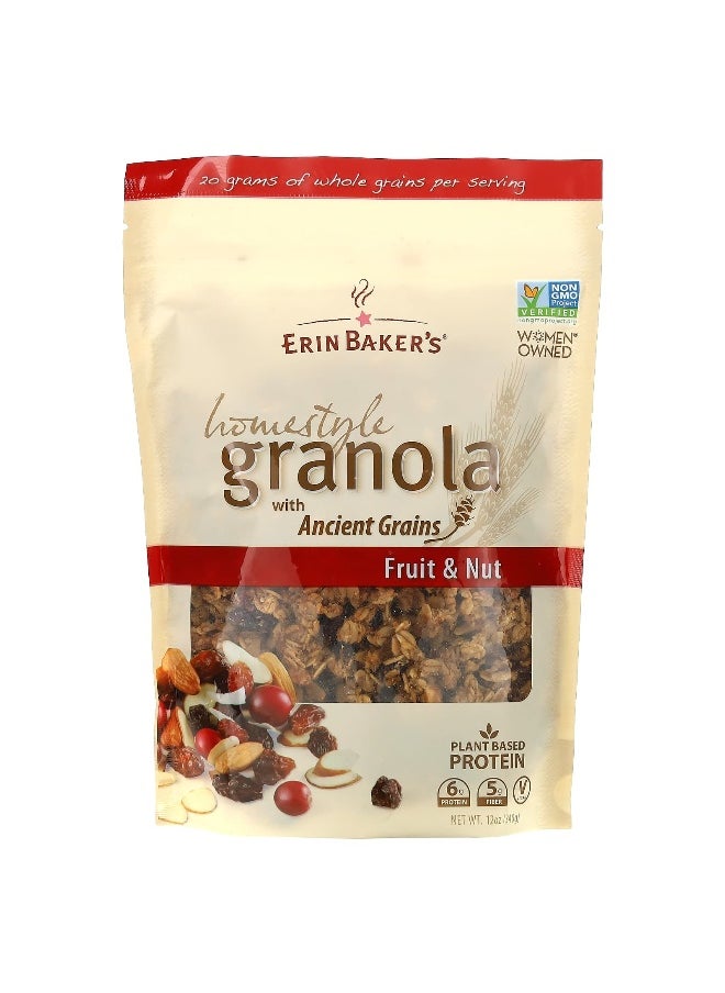 Erin Baker's Erin Baker's, Homestyle Granola with Ancient Grains, Fruit & Nut, 12 oz (340 g)  - Image 1