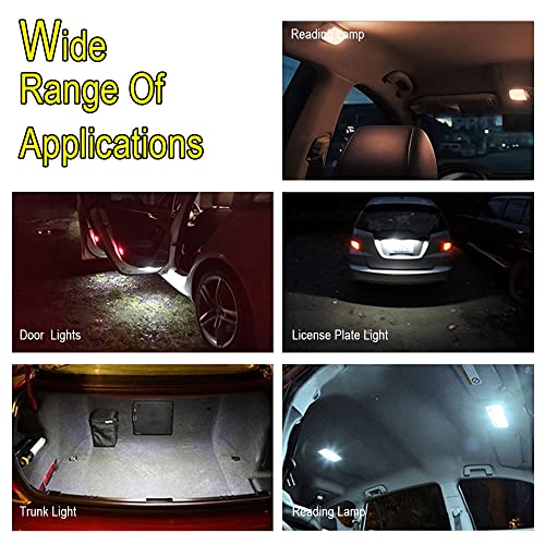 HAOBO 10PCS 194 LED Light Bulb White 6000K, Led Interior Car Lights, 168 2825 T10 W5W 3030 Bright Chips, Car Accessories Replacement Bulbs for Door Light, Dome Light, Map Light, License Plate Light - Image 5