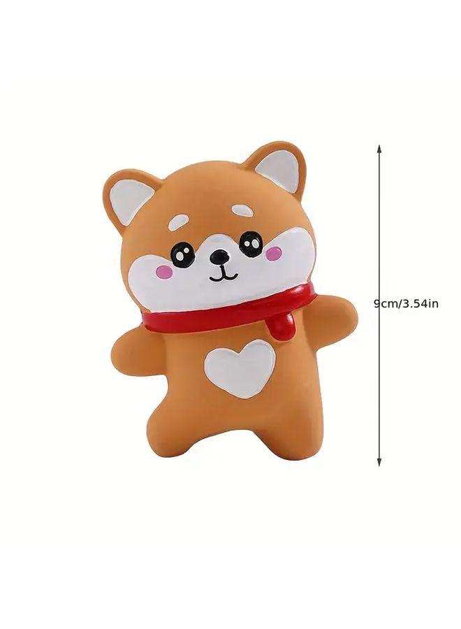 Shiba Inu Latex Dog Chew Bone Plush Toy for Small Medium Breeds Non Toxic Soft Durable Puppy Chewer - Image 2