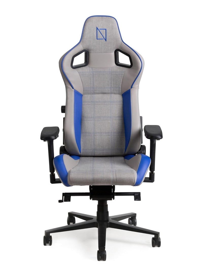 نافوديسك كرسي الألعاب المريح Navodesk APEX AIR مع مسند رأس من إسفنج الذاكرة المغناطيسي ودعم قطني لسلسلة الفورمولا الزرقاء للسباق  - Image 2