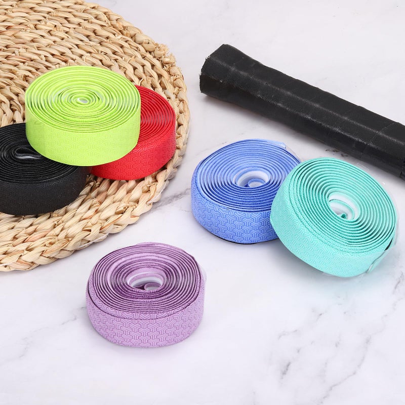 Tennis Racket Grip Tape, Anti-slip Tennis Overgrip Stretchy 6.65ft & 2Pcs & Black/Red Super Absorbent Dry Feel Replacement Badminton Grips Fit for (Pickleball/Fishing Rod) - Image 3