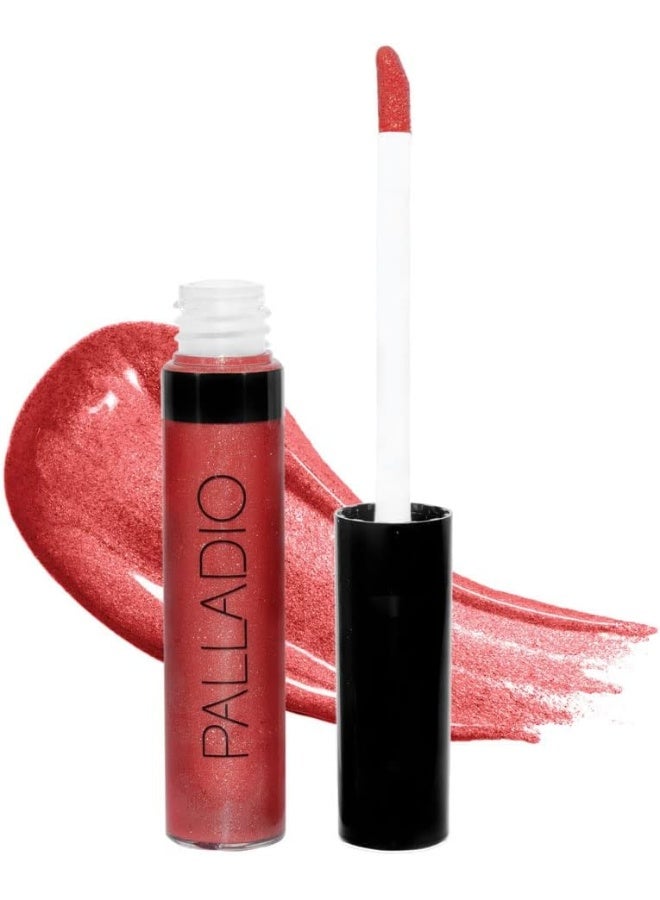Palladio Lip Gloss, Non-Sticky Lip Gloss | Intense Color & Moisturization | Wrinkles, Softens Lips With Beautiful Shine | Watermelon | 7 Ml - Image 1