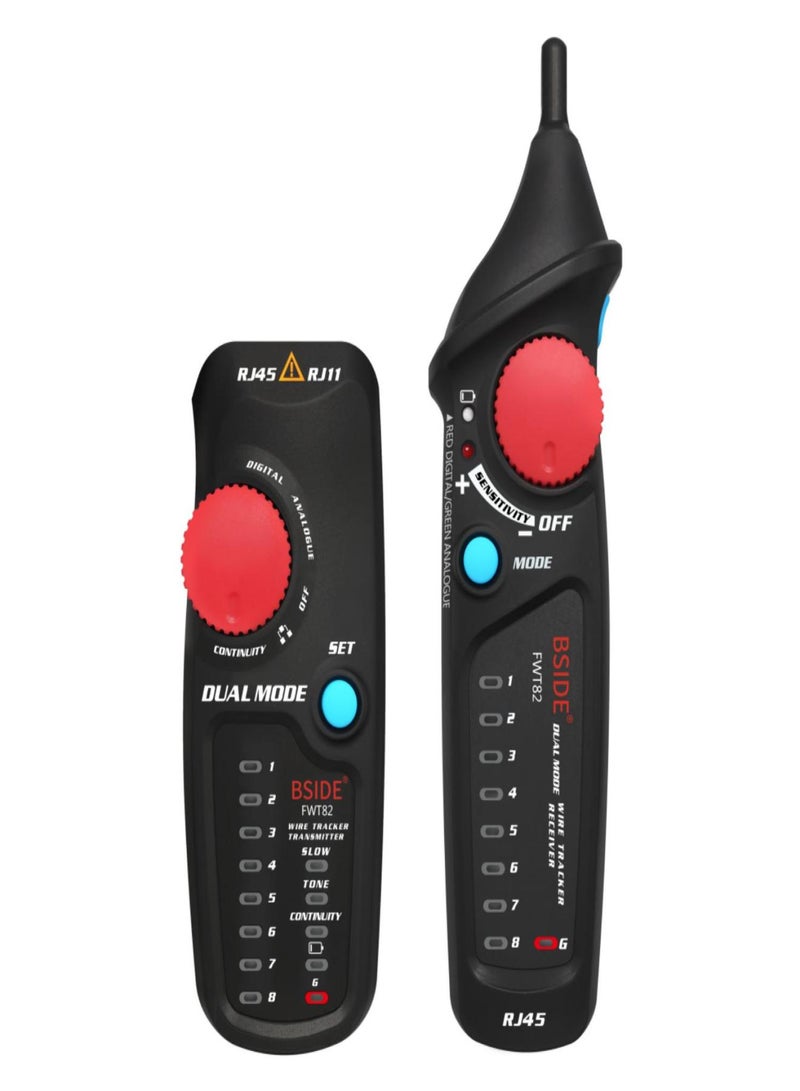 BSIDE FWT82 Multi-function Network Wire Finder Multi-function Network Wire Finder Tone Generator RJ45 RJ11 Ethernet LAN Tracer Wire Measuring Instrument Wire Patroller - Image 2