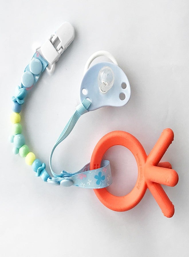 Langmeil 100piece 20mmRibbon Pacifier Plastic Suspender Clips for DIY Teething Toys Baby Blankets Dummy Bib Leash Binky Paci, White - Image 4