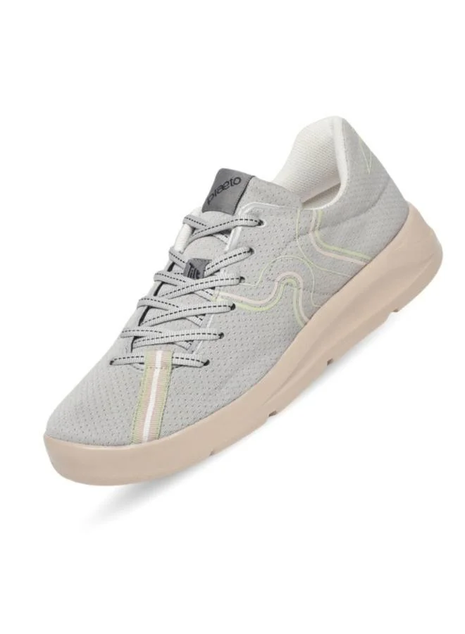 PLAETO Womens Grey Casual Sneakers - Flats
