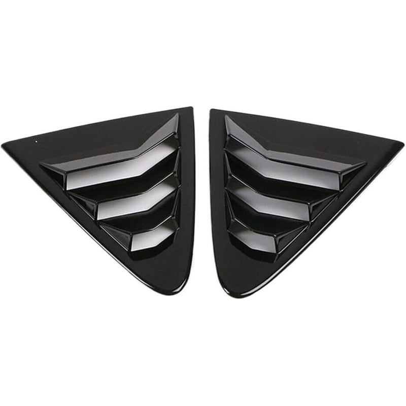 Black ABS Carbon Fiber Rear Window Louver For Toyota Corolla Sedan 2019 2023 - Image 1