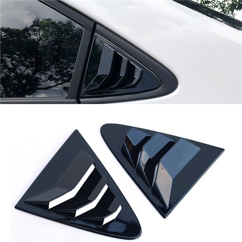 Black ABS Carbon Fiber Rear Window Louver For Toyota Corolla Sedan 2019 2023 - Image 3
