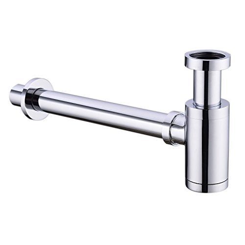 iOrange Chrome P-TRAP Brass Basin Sink Waste Trap Drain Kit - Image 1