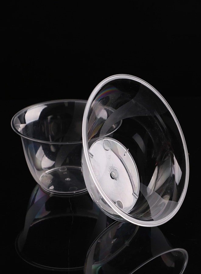 SADYFON 10.1 oz (300ml) Clear Hard Disposable Plastic Food Bowls, Ice Cream Dessert Bowls for Parties Serving, 50 Count - Image 1