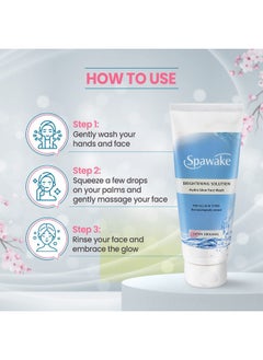 Spawake Vitamin C Face Wash, Brightening Solution Hydro Glow, Vitamin C & B3, 100G  - Image 3