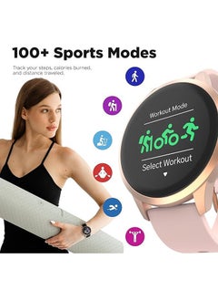 iTouch New Sport 4 Series Smartwatch Rosegold Case Blush Pink Silicone Strap  - Image 4
