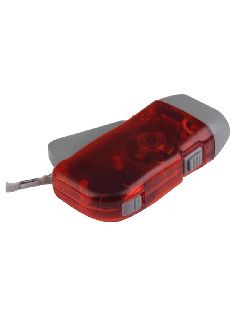 AROAQ - 3 Led Hand Pressing Dynamo Crank Power Wind Up Flashlight Torch Light Hand Press Crank Camping Lamp Light For Outdoor Home - Image 1