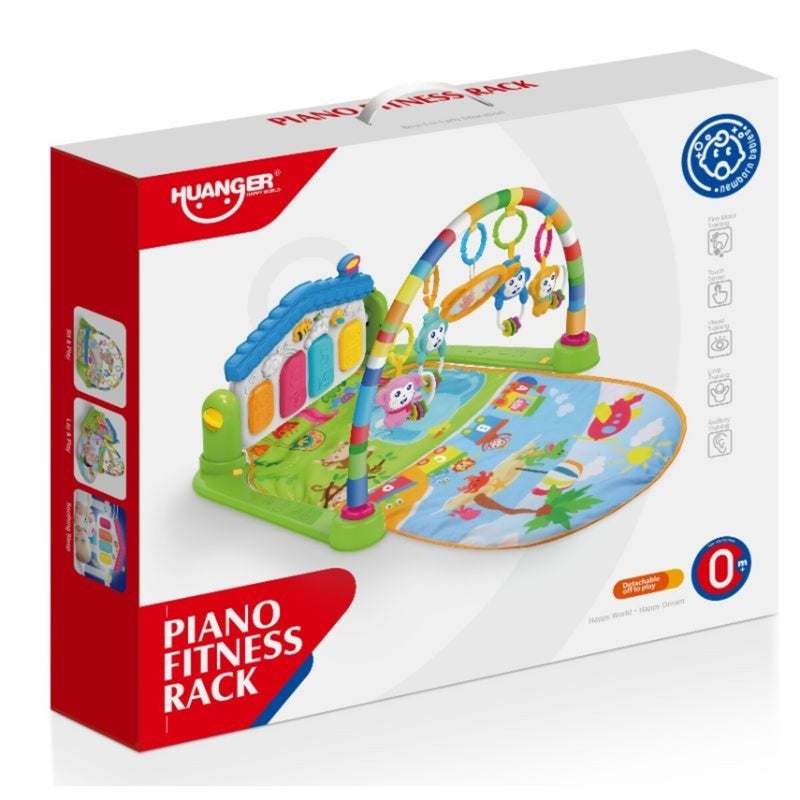 هوانجر حصيرة لعب بيانو للأطفال مع موسيقى وأضواء - Image 2