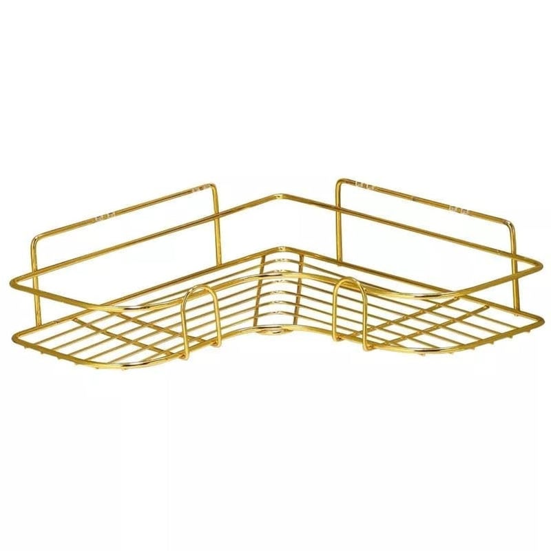 Generic 1-Shelf Modern Corner Shelf Organizer, Perfect for Bathroom and Kitchen Use
