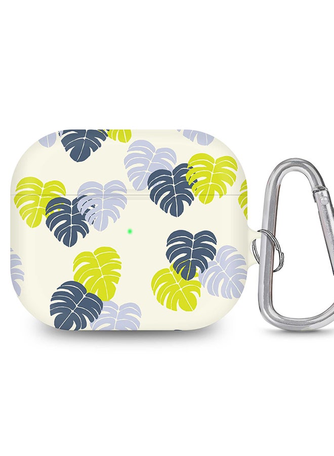 Stylizedd StylePods Case for Airpods 3rd Gen Case With Anti-Lost Keychain - Island Leaves - Image 1