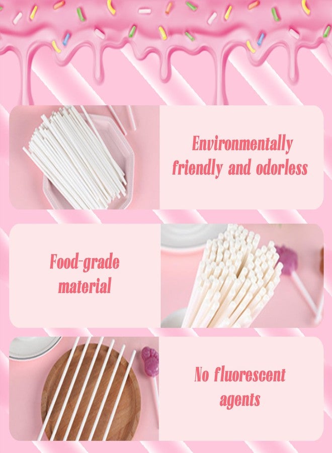 Dancepanda Cake Pop Sticks,Lollipop Sticks, Candy Treat Sticks,Candy Making Supplies(100 Count,3.75 INCH) - Image 3