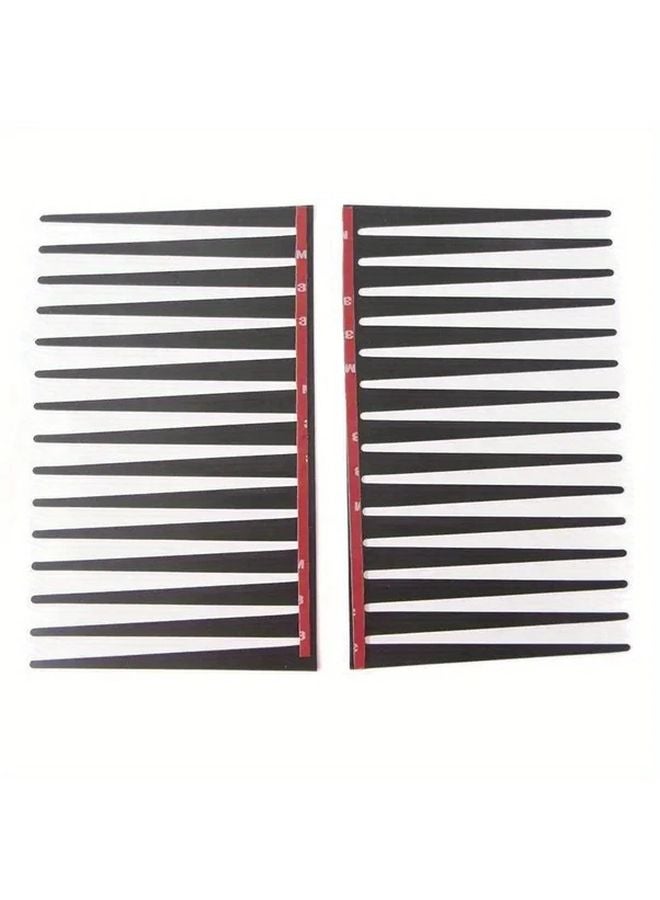3D Charming Black False Eyelashes Fake Eyelash Stickers Car Headlight Decoration Funny Decal - Image 4