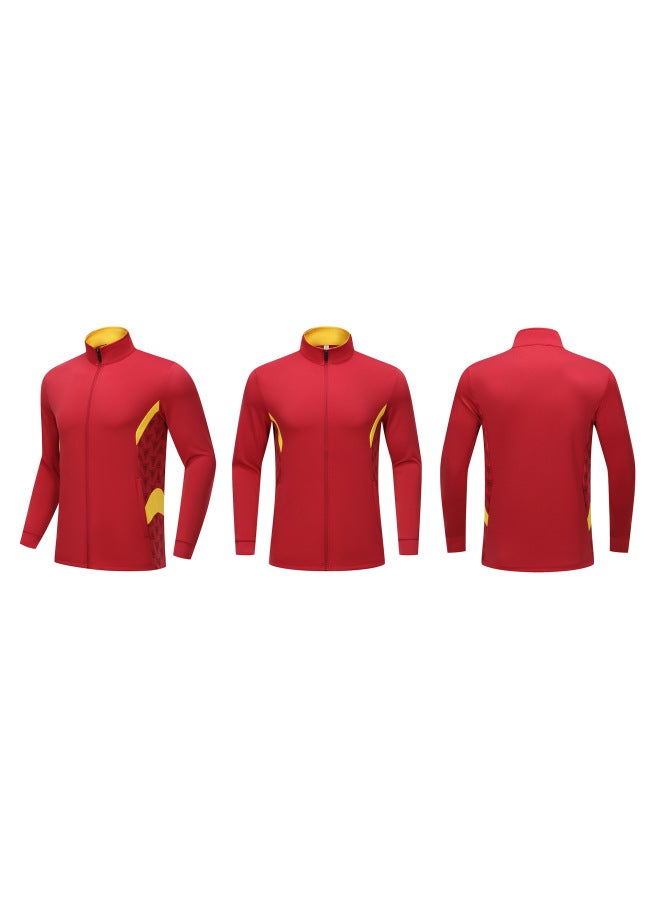 Autumn And Winter Fitness Running Windbreaker Jacket Outdoor Fleece Sportswear Trade Stand-up Collar Sports Jacket Customization