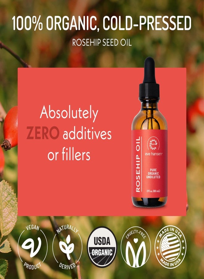Eve Hansen Rosehip Oil for Face & Skin - Organic Cold-Pressed Rosehip Seed Oil | Hydrating & Fast-Absorbing Moisturizer | 2oz - Image 3