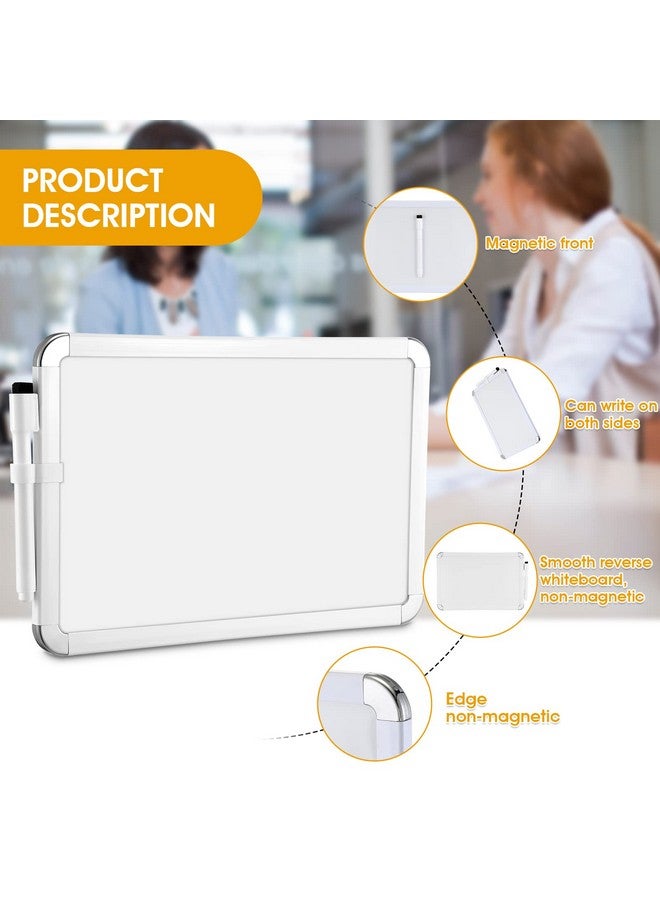 شير 4 قطع من السبورة القابلة للمسح الجاف، لوحة صغيرة قابلة للمسح الجاف مقاس 7 × 11 بوصة للأطفال، لوحة حائط للطلاب مع قلم تحديد قابل للمسح الجاف باللون الأسود، لوحة صغيرة للمكتب (أسود) - Image 3