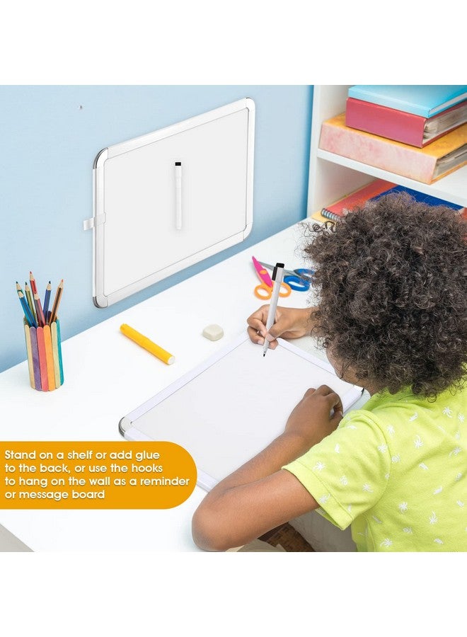 شير 4 قطع من السبورة القابلة للمسح الجاف، لوحة صغيرة قابلة للمسح الجاف مقاس 7 × 11 بوصة للأطفال، لوحة حائط للطلاب مع قلم تحديد قابل للمسح الجاف باللون الأسود، لوحة صغيرة للمكتب (أسود) - Image 5