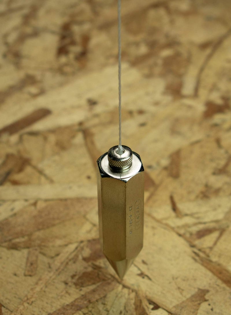 General Tools 790-8 Hexagon Steel Plumb Bob, 8 Ounce - Image 1