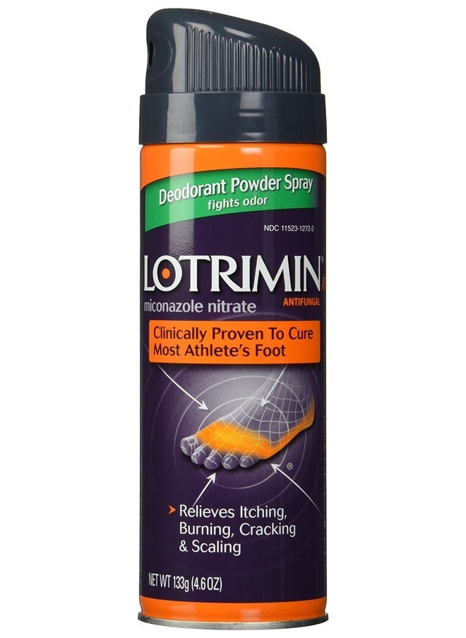 Lotrimin - Af Miconazole Nitrate Deodorant Antifungal Powder Spray, 4.6 Ounce - Image 1