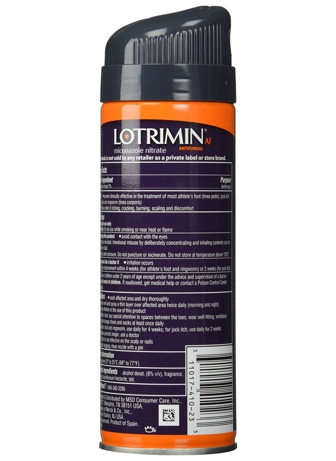 Lotrimin - Af Miconazole Nitrate Deodorant Antifungal Powder Spray, 4.6 Ounce - Image 1