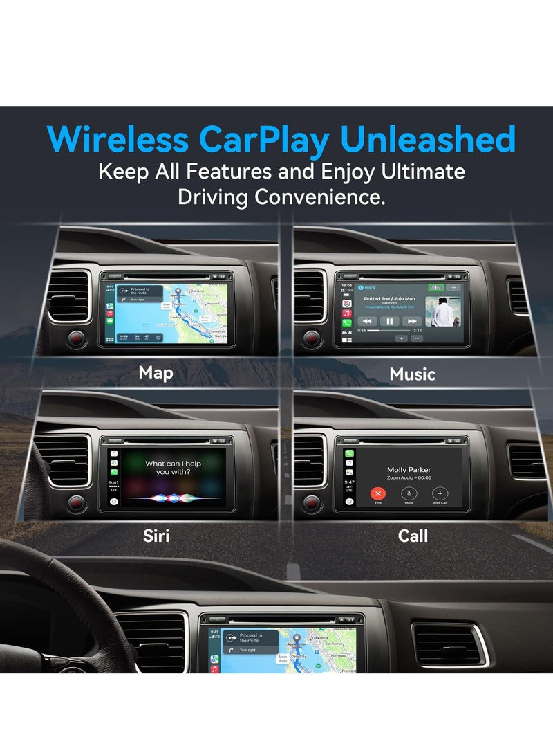 Wireless CarPlay Adapter - Bluetooth Dongle for Smart Magic Link, Converts Wired to Wireless, Plug & Play, Compatible with 2015+ Cars & iPhone iOS 10+, Retains Original Controls. - Image 3