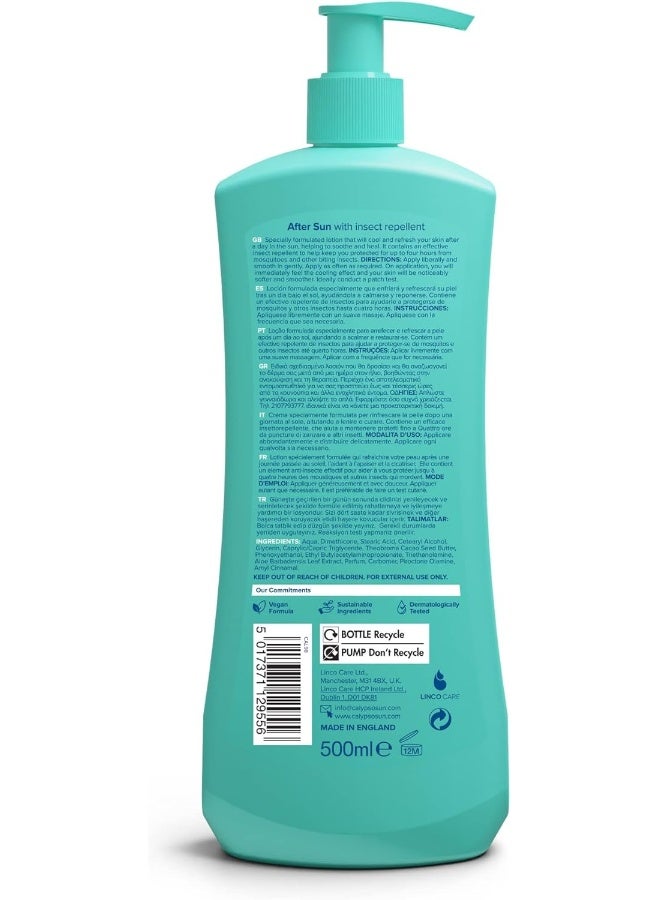 Calypso After Sun With Insect Repellent Moisturising Lotion 500 ml, Blue - Image 2