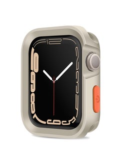 Rugged Case Compatible with Apple Watch Case Series 8/7 41mm Series 6/SE/5/4 40mm, Soft TPU Shockproof Bumper Drop Proof Protective Cover Compatible with iWatch - Starlight