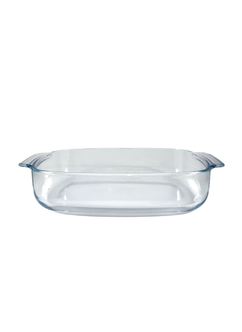 Homemaker Curve Rectangular Deep Glass Baking Dish, 2.9 Lt Capacity, 33.9X22 Cm Diameter, 6.4 Cm Height - Clear  - Image 2