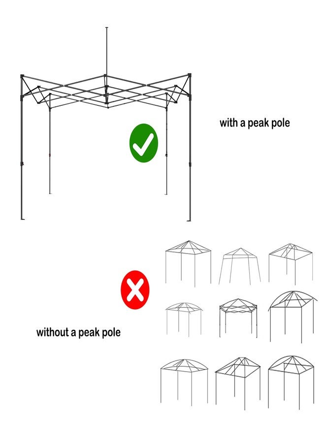 Rinling Canopy Replacement Top, 10x10ft Pop Up Canopy Top Cover Straight Leg Tent Top Cover for Outdoor Garden Patio Pavilion Top Cloth Only (Beige) - Image 3