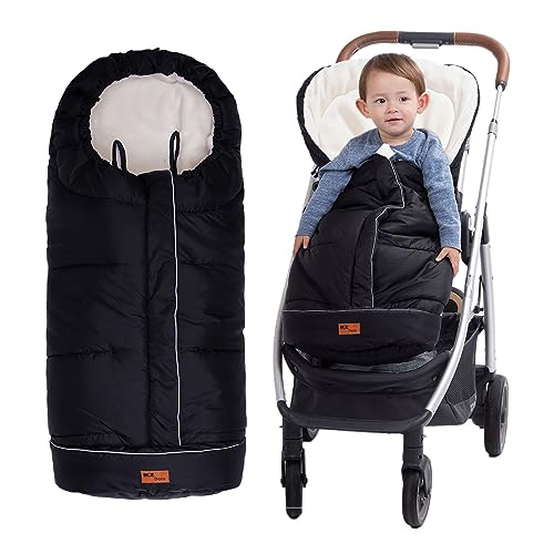 KZ Dotnz Winter Warm Stroller Footmuff, Waterproof Baby Bunting Bag with Centre and Bottom Open for Easy in and Out, Universal Fit All Strollers, Pram - Image 1