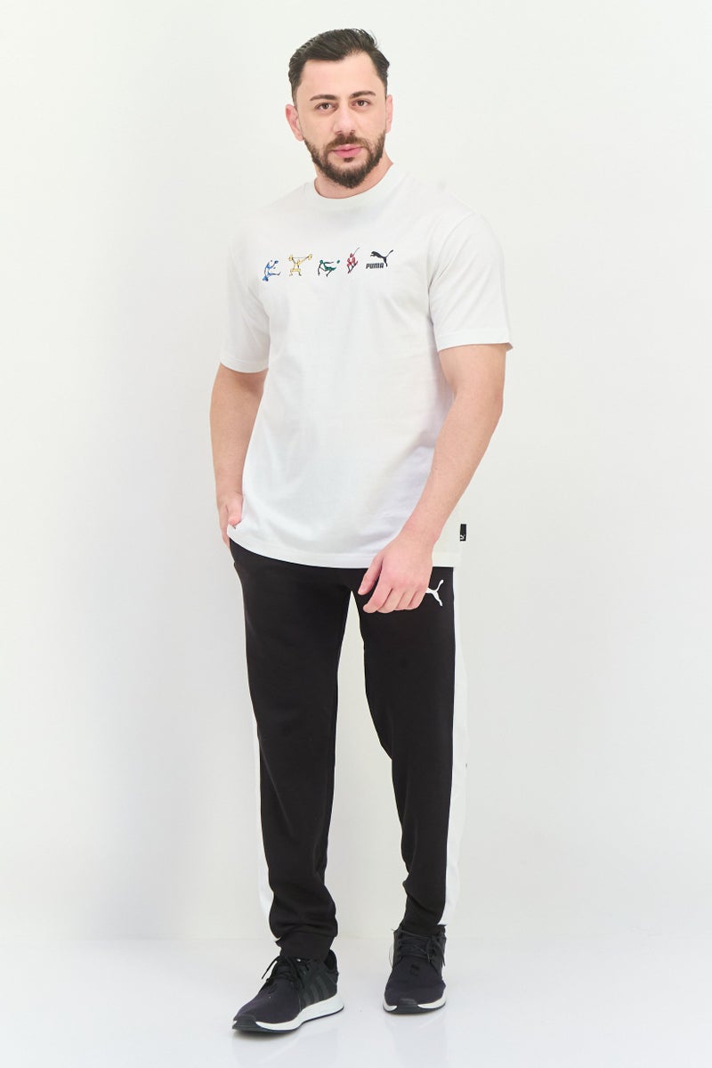 PUMA Men Relaxed Fit Short Sleeve Outdoor T-Shirts, White - Image 4