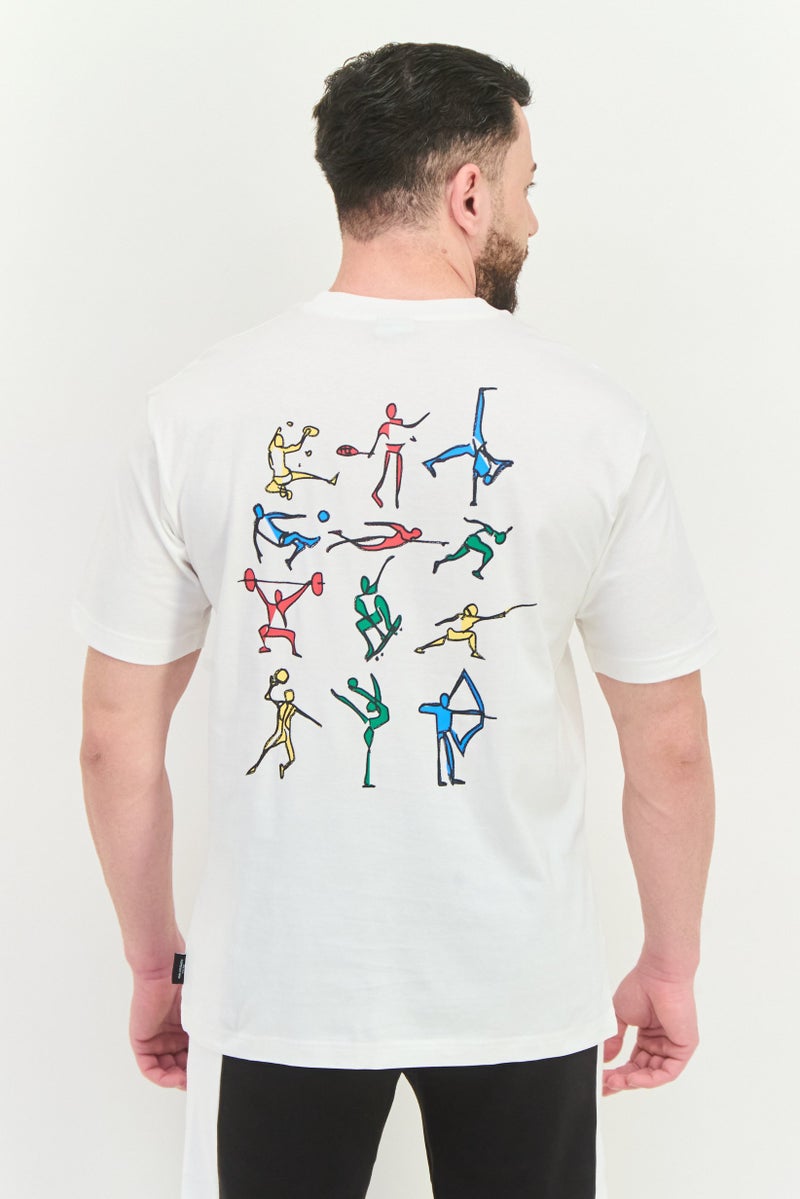 PUMA Men Relaxed Fit Short Sleeve Outdoor T-Shirts, White - Image 3