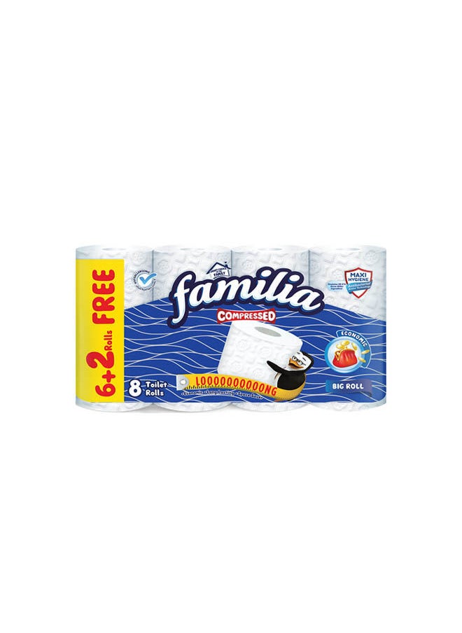 Familia - Antibacterial Compressed Toilet Roll - 8 Rolls - Image 1