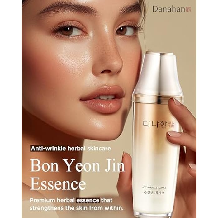 Danahan Bon Yeon Jin Korean Red Ginseng Face Essence Serum Gift Set - Anti-Aging Deep Hydration Nourishing Wrinkle Improvement with Ceramide Adenosine for Resilient Skin, 1.69 fl.oz. - Image 2