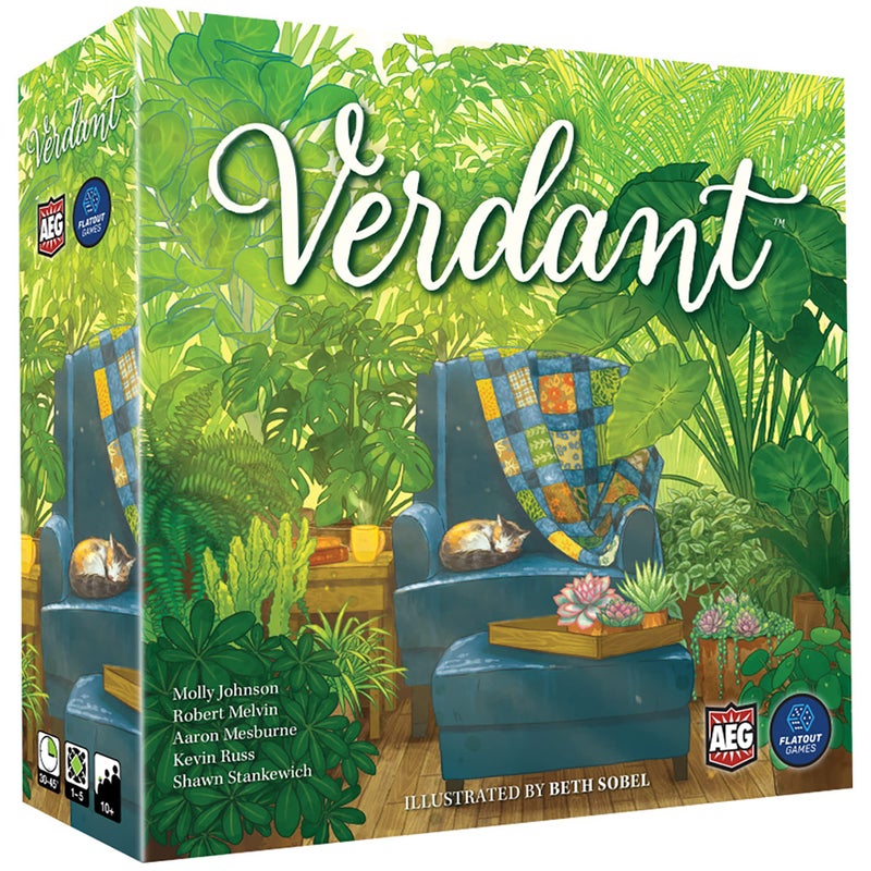 AEG Flatout Games Verdant A Board Game for the Houseplant Collector From the Creators of Cascadia Easy to Learn Quick to Play Ages 10 15 Players