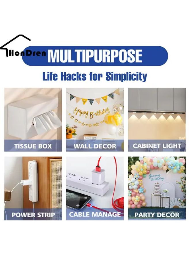 شريط لاصق مزدوج الجوانب نانو بعرض 1.18 بوصة وطول 3 أمتار، قابل للإزالة وشفاف للتثبيت - Image 5