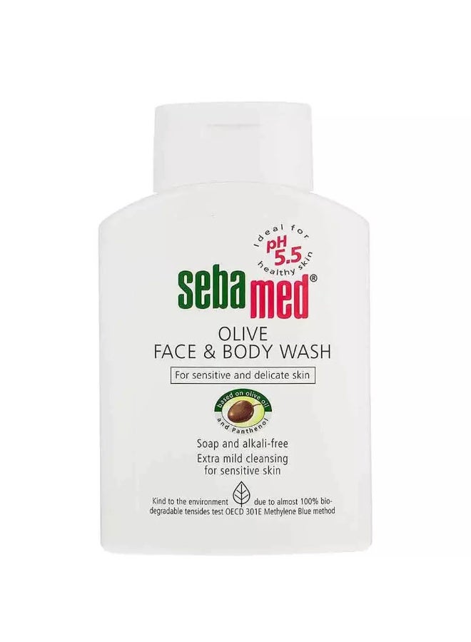 Sebamed Sebamed Olive Face and Body Wash, 200 ml  - Image 1