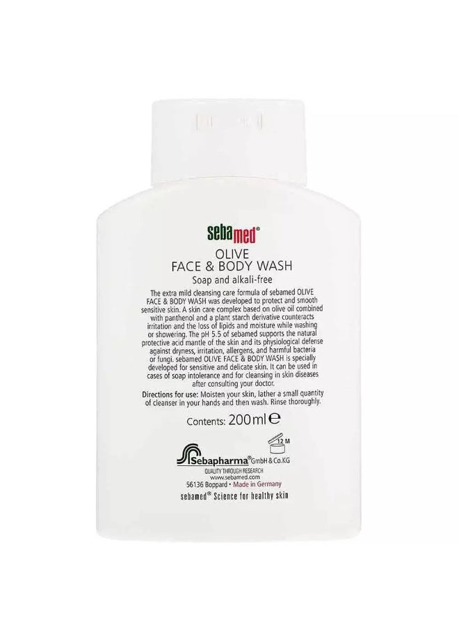 Sebamed Sebamed Olive Face and Body Wash, 200 ml  - Image 2