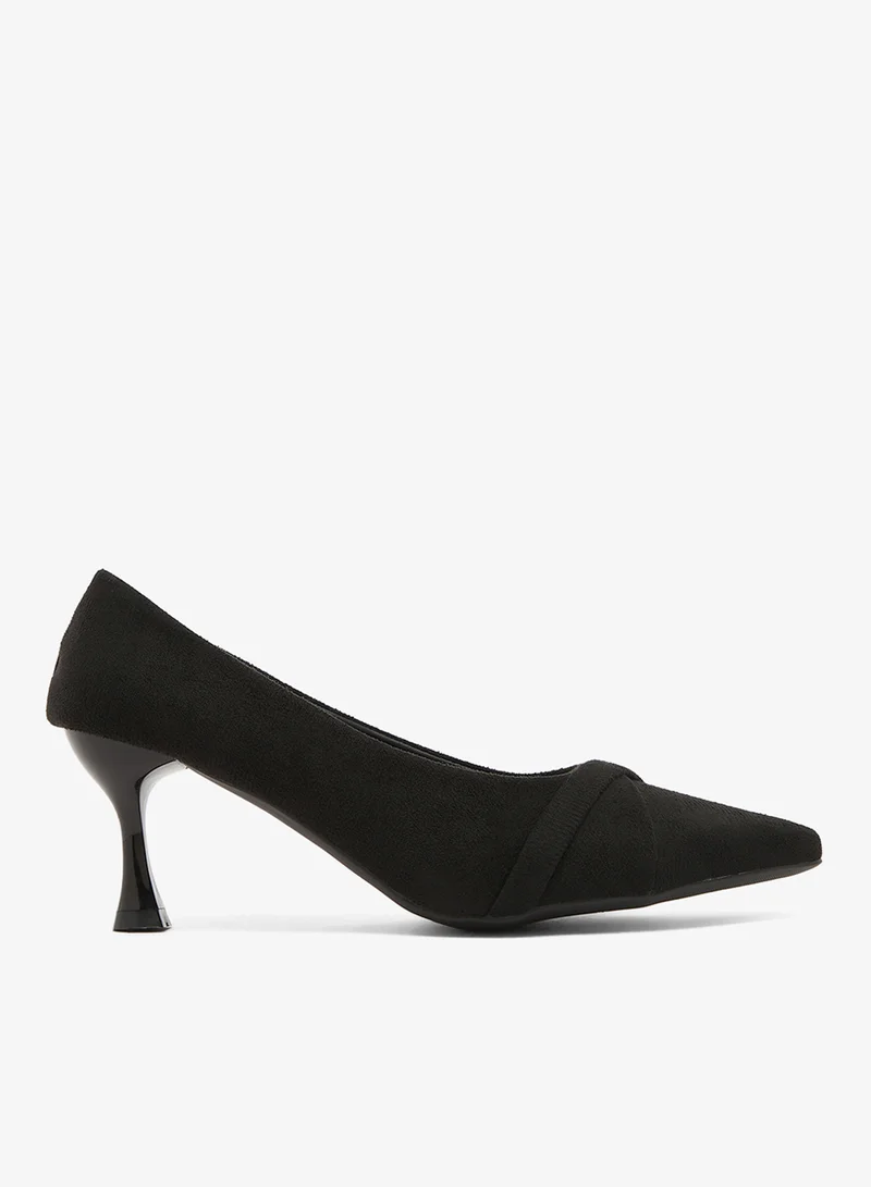 ELLA Suede Kitten Heel Pumps