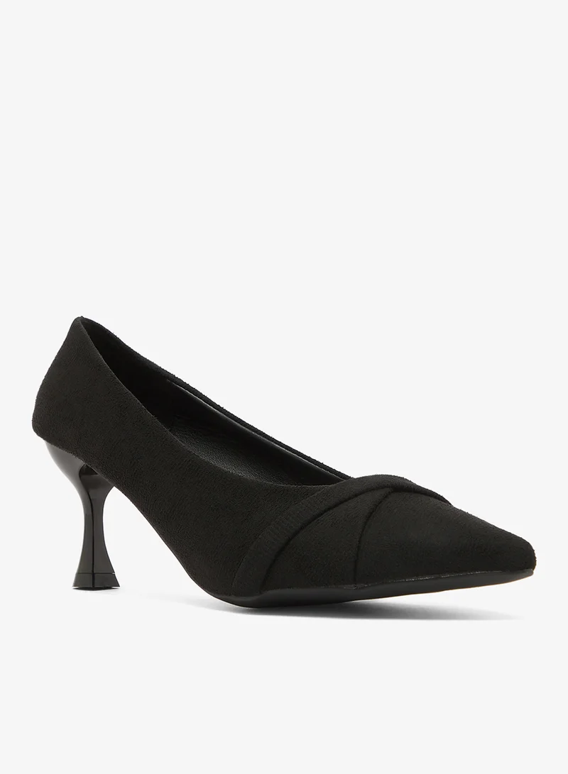 ELLA Suede Kitten Heel Pumps
