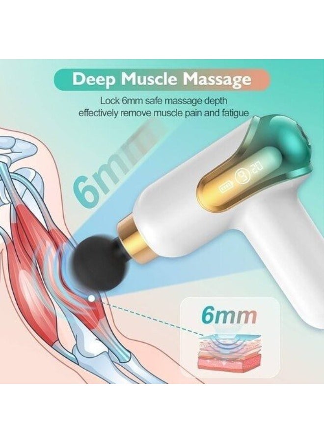 Mini High-Performance Massage Gun with Adjustable Intensity, Energy-Saving Lithium Battery, and Safe Switch Control – Perfect for Deep Tissue Relief and Muscle Recovery - Image 3