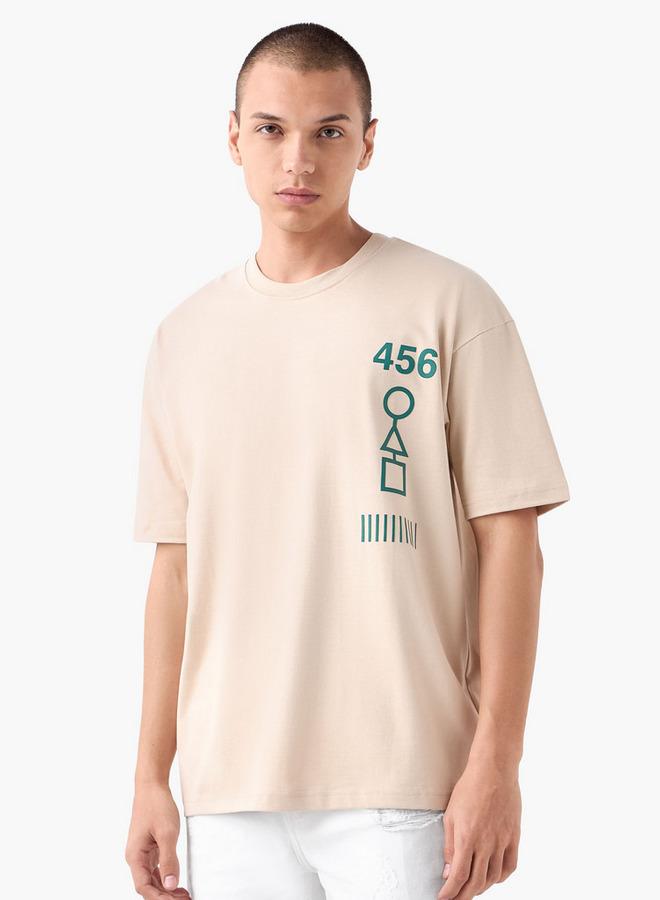 Splash FAV Squid Game Print T-shirt with Crew Neck and Short Sleeves - Image 3