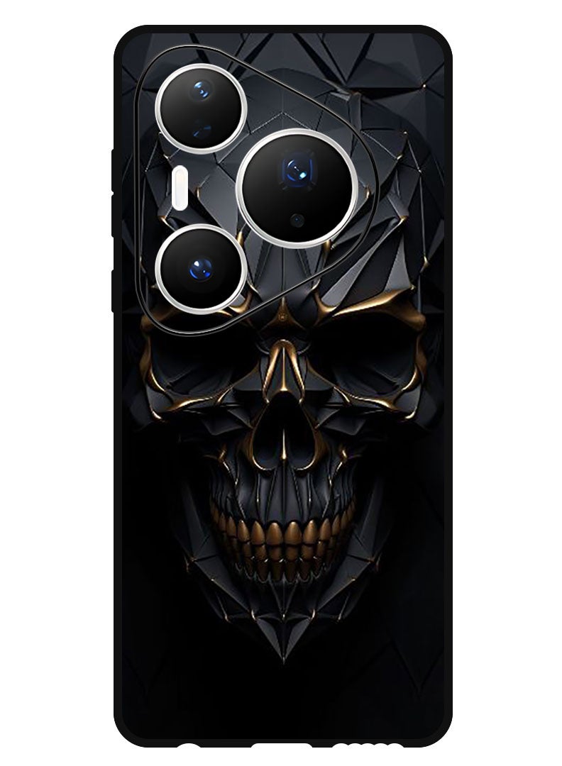 Theodor Case Compatible with Huawei Pura 80 Pro 6.8 Inch Protection Shockproof Bumper Cover Skull Art - Image 1