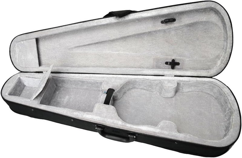 COOBL 4/4 Full Size Violin Hard Case,Professional Triangular Lightweight Suspension Carry Violin bag (Gray) - Image 1